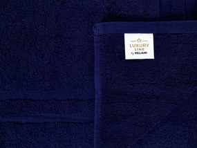 Conjunto de 9 toalhas em algodão azul marinho ATIU Beliani