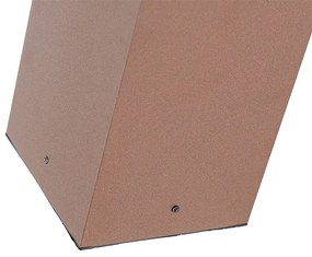 Candeeiro de pé industrial exterior castanho ferrugem 40 cm IP44 - Charlois