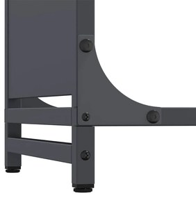 Suporte para lenha 60x28x65 cm aço laminado a frio antracite
