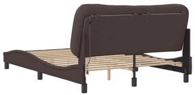 Estrutura de cama com LED sem colchão 140x200 cm tecido