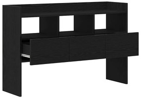 Sideboard vidaXL Preto Carvalho 105x30x70 cm Madeira de Engenharia
