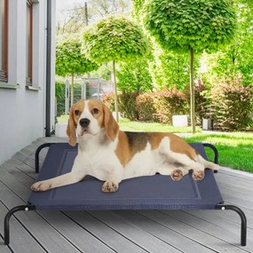 Cama elevada para animais de estimação para exterior Jardim Terraço Dormir 130 x 90 x 20 cm
