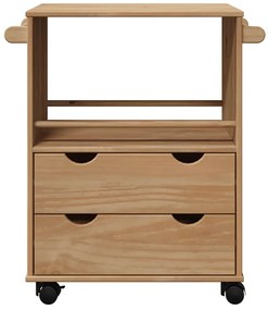 Carrinho de cozinha OTTA 59x45x80 cm madeira de pinho maciça