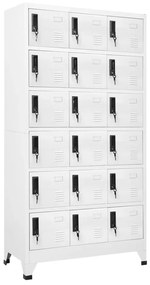 vidaXL Cacifo 90x40x180 cm aço branco