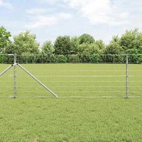 Cerca de Campo vidaXL 0.8x50 m Aço Galvanizado