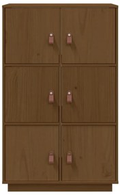 Aparador alto 67x40x108,5 cm pinho maciço castanho mel