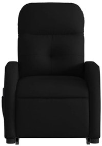Poltrona de massagens reclinável elevatória tecido preto