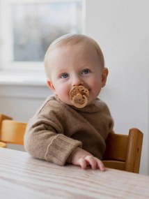 Lote de 2 chupetas BIBS Bohème, tamanho 2, dos 6 aos 18 meses bege-areia