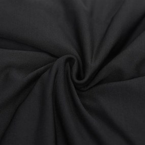 Capa para sofá de 2 lugares elástica jersey de poliéster preto
