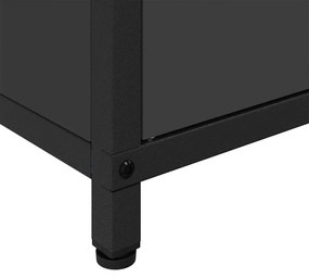 Armário de Armazenamento para Cozinha Preto 60 x 50 x 92 cm Aço