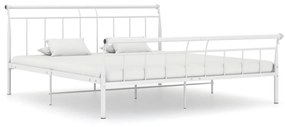 vidaXL Estrutura de cama 160x200 cm metal branco
