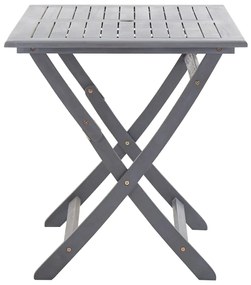 5 pcs conjunto de jantar jardim madeira acácia maciça cinzento