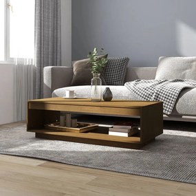 808511 vidaXL Mesa de centro 110x50x33,5 cm pinho maciço castanho mel