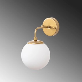Candeeiro de Parede Horn – Dourado – 15 x 21 x 27 cm