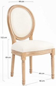 Pack 4 Cadeiras Palace - Crema