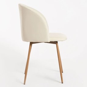 Pack 2 Cadeiras Velt Tecido - Beige