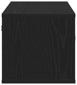 Prateleira montada na parede vidaXL Carvalho Preto 140x41x75 cm Madeir