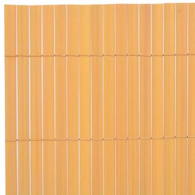Cerca de jardim dupla face PVC 90x500 cm amarelo
