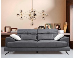 Sofá de 2 Lugares Frido – Antracite – 185x92x79 cm