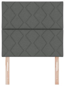 Cabeceira vidaXL Design Blocos de Diamante Cinza Escuro 90 cm Tecido,
