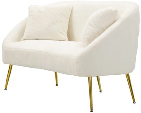 SOFÁ SOFFY COM ALMOFADAS BRANCO 137X69X79 CM