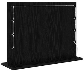 Espelho de Vanity com Luzes LED Carvalho Preto 60x45x18 cm