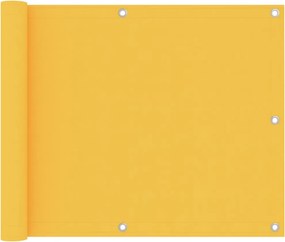 vidaXL Tela de varanda 75x600 cm tecido Oxford amarelo