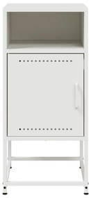 Mesa de cabeceira 36x39x78 cm aço branco