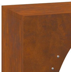 Rack de lenha 50x23x100 cm aço resistente às intempéries