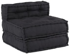 Puffs Modulares 4 pcs Tecido Antracite