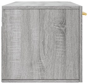 Armário parede 100x36,5x35 cm derivados de madeira cinza sonoma