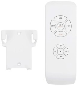 Ventoinha de teto c/ luz/controlo remoto 76 cm castanho-escuro