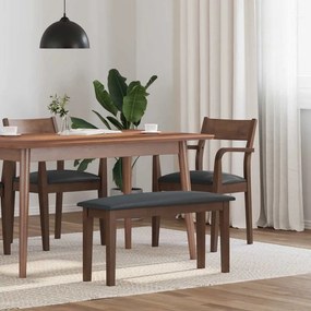 vidaXL Banco 90 cm madeira seringueira maciça castanho