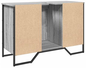 Móvel p/ lavatório 91x35x60cm derivados madeira cinzento sonoma