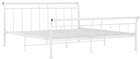 Estrutura de cama 200x200 cm metal branco