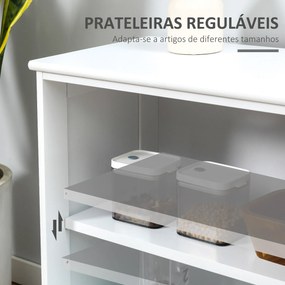 Aparador de Cozinha Moderno Aparador Empilhável Móvel Auxiliar de Cozi