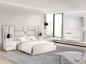 Cama Litio (Estofado + Lacado | Personalizavel) - sem estrado