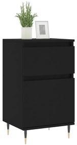Aparadores 2 pcs 40x35x70 cm derivados de madeira preto