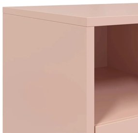 Móvel de TV 68x39x43,5 cm aço laminado a frio rosa