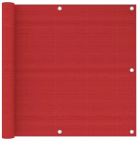 Tela de varanda 90x600 cm PEAD vermelho