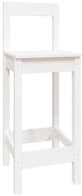 5 pcs conjunto de bar pinho maciço branco