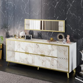 Console Frida – Branco – 180 cm x 72 cm x 46 cm