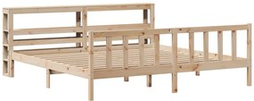 Cama sem colchão 180x200 cm madeira de pinho maciça