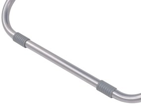 Cadeiras de jardim reclináveis 2 pcs aço cinzento-acastanhado