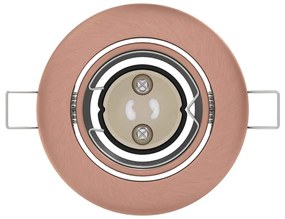 Luminárias Embutidas 12 pcs Redondas GU10 Cobre Ø90 mm Aço