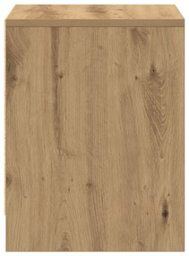 Mesa de cabeceira vidaXL Carvalhos Artesanal 45x34x44,5 cm Madeira Eng