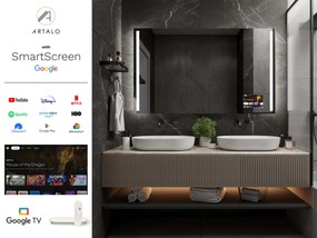 Espelho LED SMART com iluminação M4 + SmartScreen with Google TV