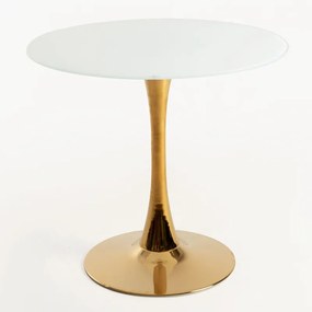 Mesa Kolio Cristal 80 cm Golden