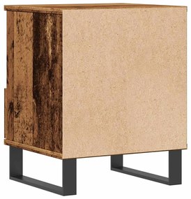 Mesas cabeceira 2pcs 40x35x50cm derivados madeira madeira velha