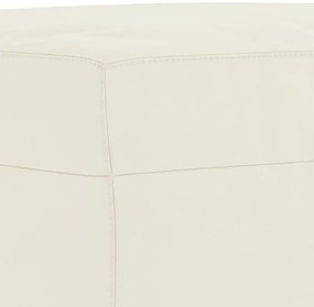 3 pcs conjunto de sofás com almofadas veludo cor creme